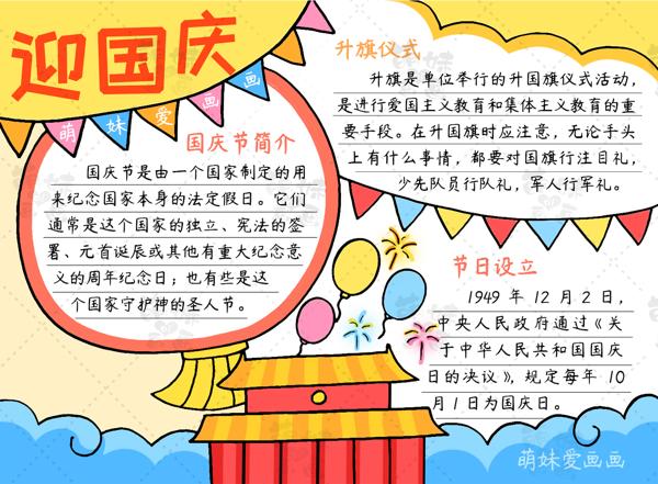 中秋节国庆节手抄报内容中秋节和国庆节的手抄报图片