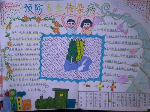 春季防传染病手抄报