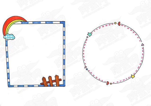 100种边框画法的手抄报边框手抄报