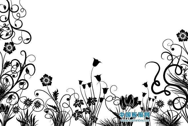 黑白手抄报花边边框 黑白手抄报花边边框