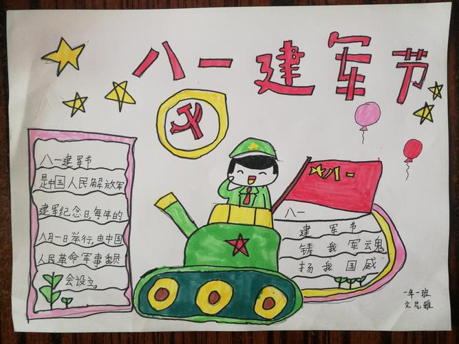 八一建军节绘画手抄报