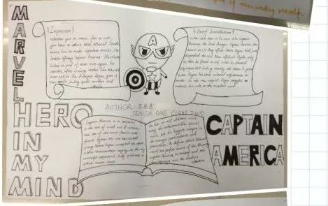 纪念英雄的英语手抄报-hero in my mind5超级英雄主题英语手抄报 四