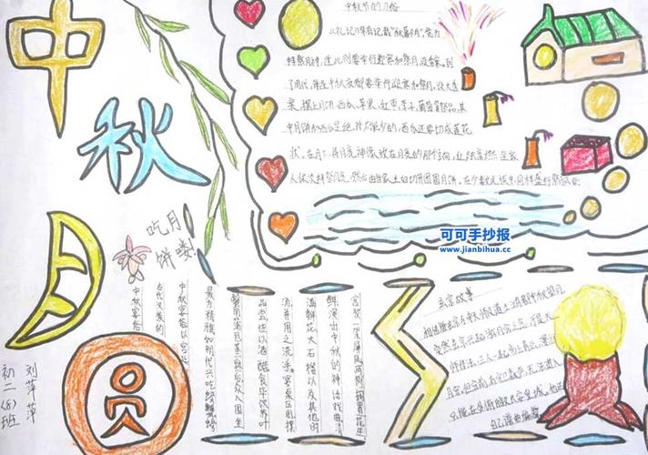 初中生中秋节手抄报图片大全