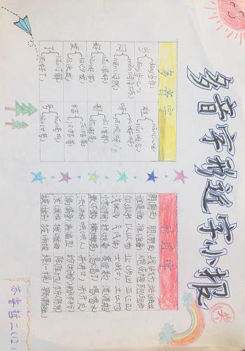 同音字多音字形近字手抄报多音字手抄报