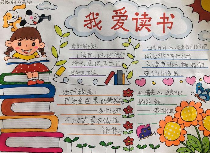 小学二年级读书心得手抄报读书心得手抄报