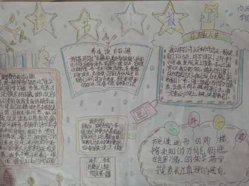 爱上读书的小妖精手抄报读书的手抄报