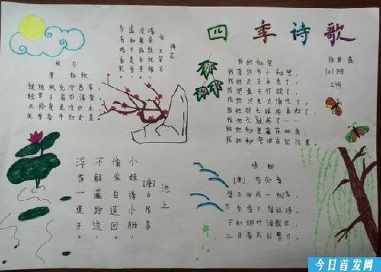 关于春日这首诗的手抄报关于古诗的手抄报