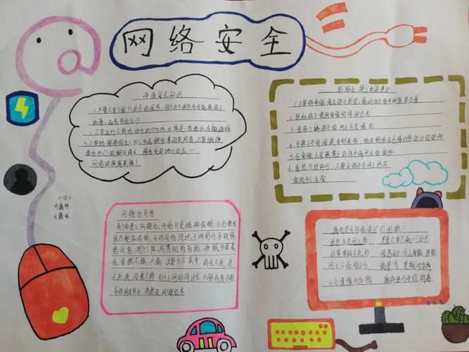 网络安全手抄报简单小学生