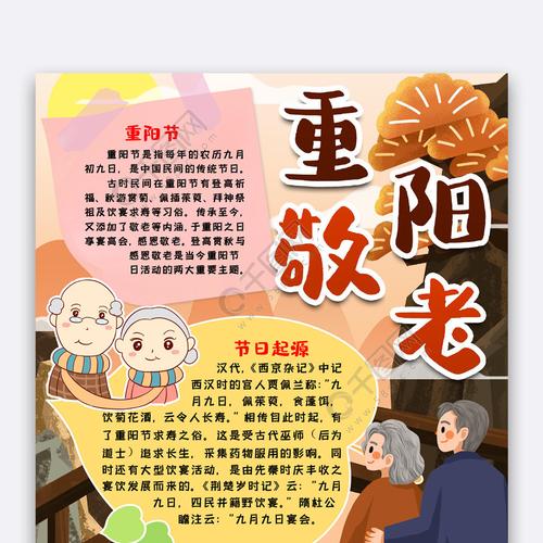 重阳节小报手抄报word模版