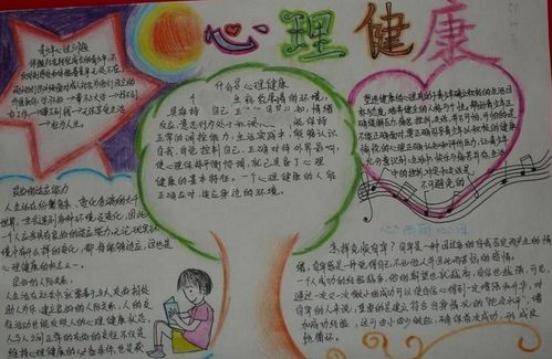 青少年心理健康手抄报 关注青少年价值观 健康卫生手抄报