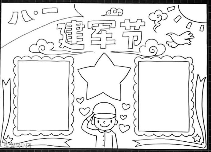 八一建军节手抄报教程