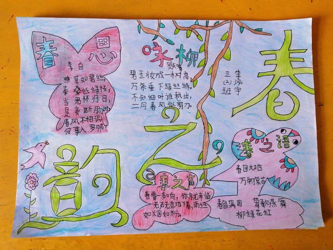 春之韵 手抄报活动