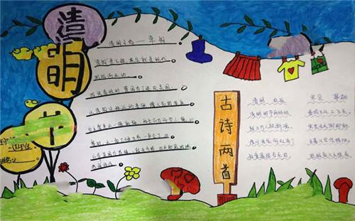 有关2024清明节手抄报简单一点