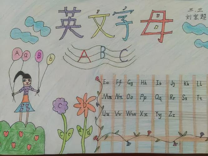 设计的内容以26个英文英文字母手抄报创意字母手抄报三年级简单又好看 设计的内容以26个英文英文字母手抄报创意字母手抄报三年级简单又好看
