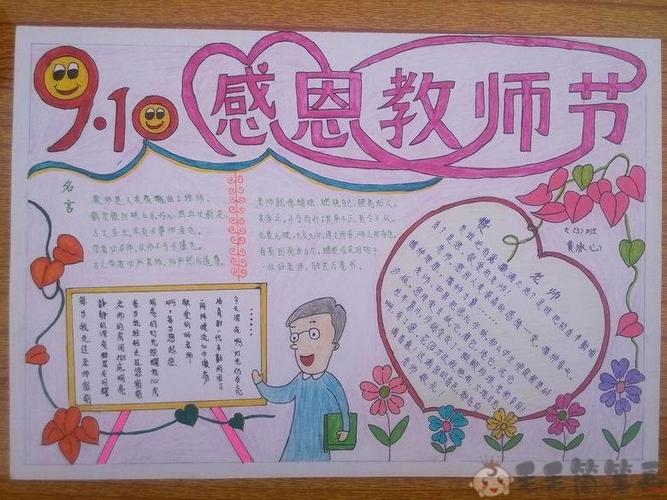 教师节主题手抄报简单好看