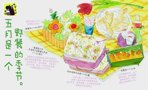 星期六野餐英语手抄报