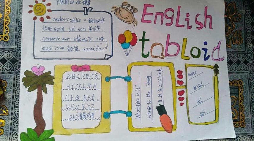 安阳市钢三路小学三年级学生英语手抄报作品集数学语文和英语手抄报