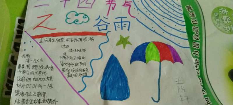 简单逛风下雨的手抄报简单手抄报