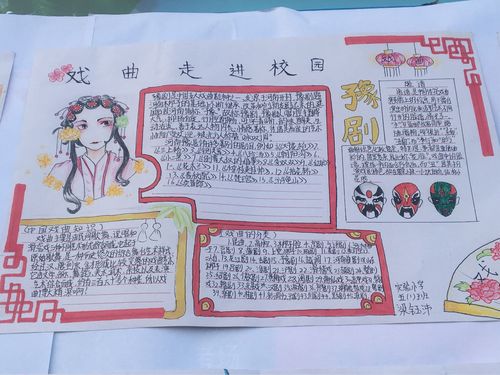 传承国粹喜迎新年 记三门峡市实验小学戏曲手抄报活动