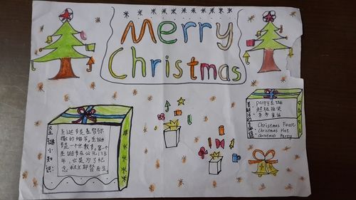 小学生圣诞节主题手抄报图片设计