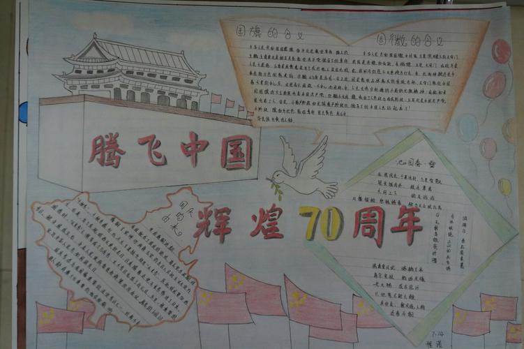 商丘八中举办 腾飞新中国 辉煌七十年 手抄报艺术创作比赛展示