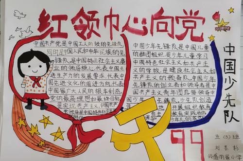 红领巾心向党 兴盛丽景小学五三中队参加手抄报征集活动作品