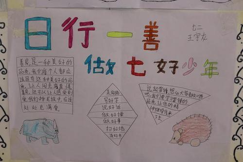 三年级日行一善做七好少年手抄报日行一善手抄报 三年级日行一善做七好少年手抄报日行一善手抄报