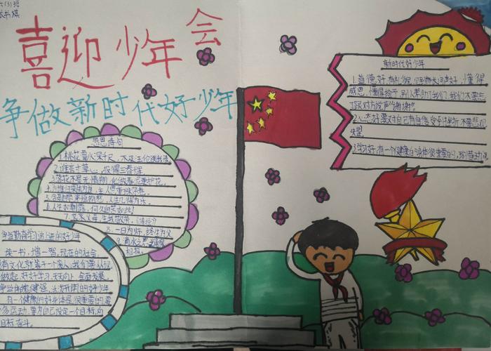 小学六年级三班手抄报展示 写美篇 10月13日是中国少年先锋队建队日