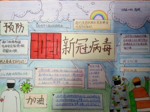 静海七中开展 抗击新冠肺炎疫情 手抄报展示活动