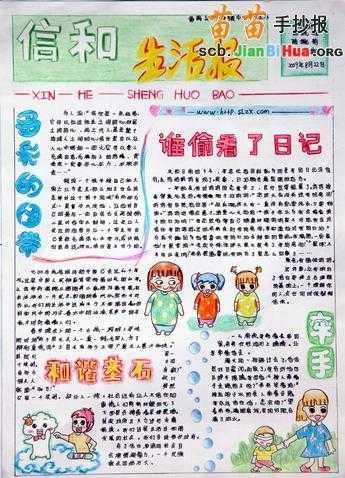 关于昆明印象的手抄报手抄报版面设计图