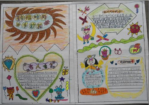 小学生遵守时间手抄报小学生手抄报