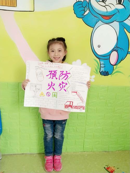 柯贝米幼儿园四月消防亲子活动之 消防手抄报制作大赛
