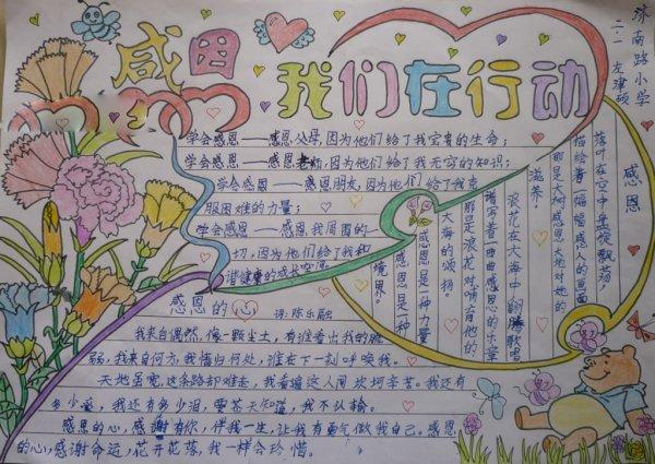 感恩社会手抄报图片大全