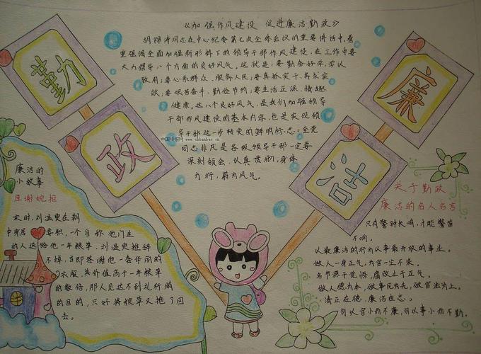 首页 手抄报 专题手抄报 廉洁廉政手抄报