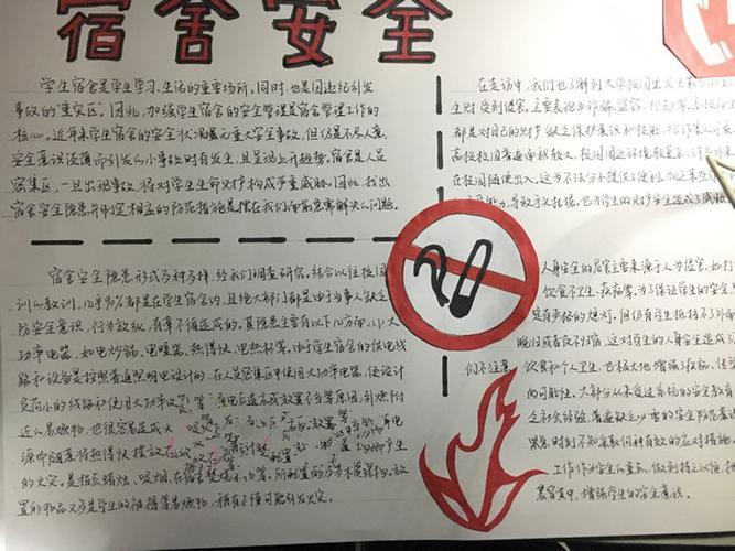 大学生公寓安全手抄报 小学生安全手抄报-