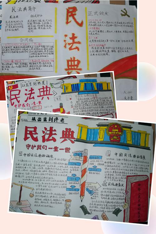 民有所呼 法有所应 泗洪姜堰实验学校 民法典 手抄报比赛