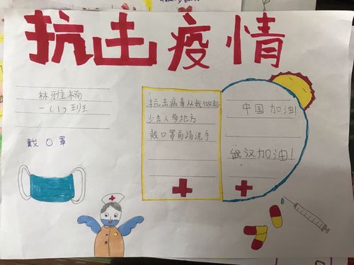 潭西镇潭东小学开展防控疫情手抄报创作活动