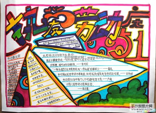 热爱劳动庆祝五一的手抄报