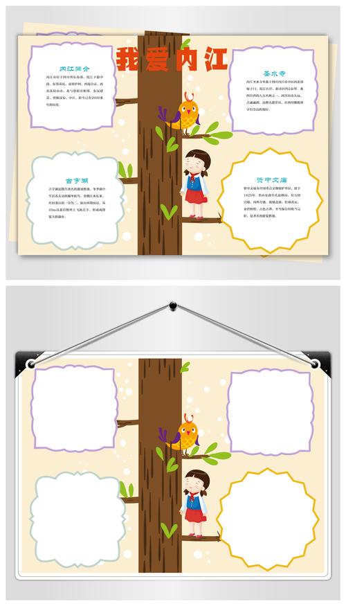 原创我的家乡内江手抄报版权可商用