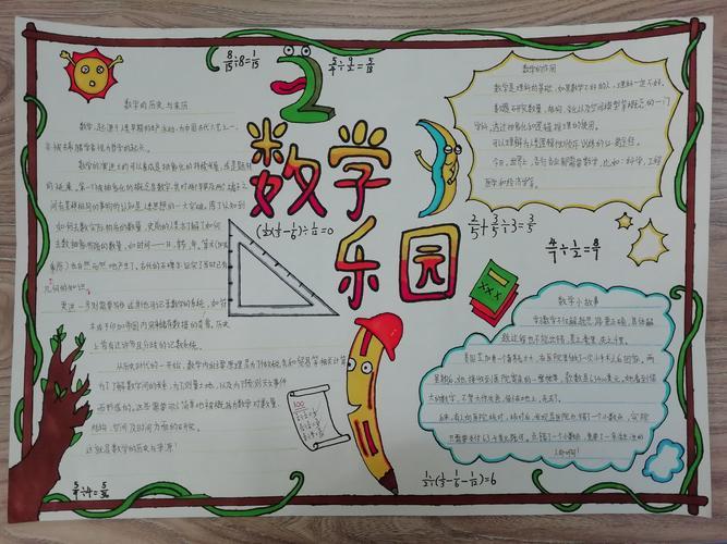 六年级数学数与代数手抄报六年级数学手抄报