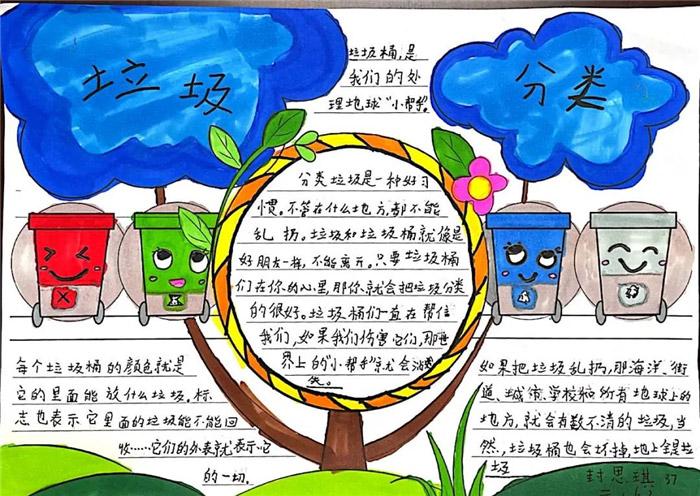 垃圾分类手抄报