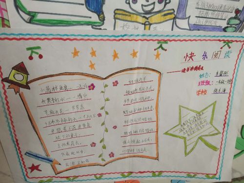 胡力海农场中心小学一年级一班 亲子阅读手抄报 展示