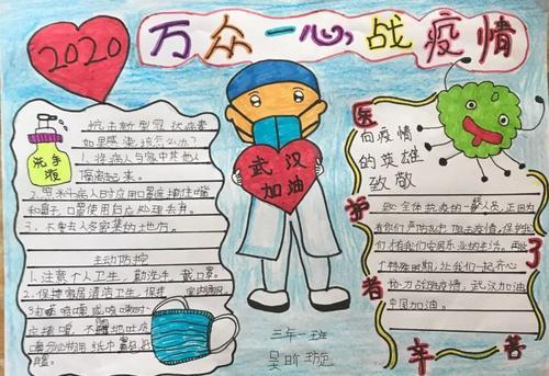 疫心一意不一样的六一手抄报六一手抄报