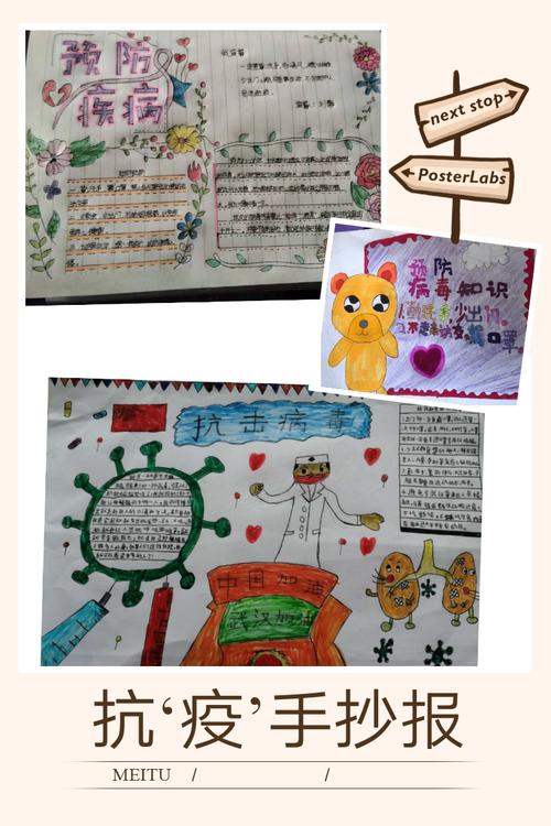 围绕 敬畏生命 敬畏责任 开展战疫主题活动 通过绘画 统计疫情 手抄报