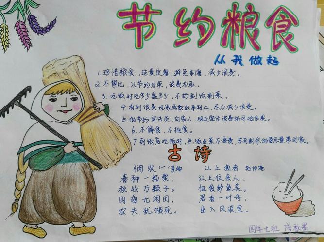 《爱惜粮食》手抄报部分作品选登上丰小学四年级手抄报集 写美篇 《爱惜粮食》手抄报部分作品选登上丰小学四年级手抄报集 写美篇