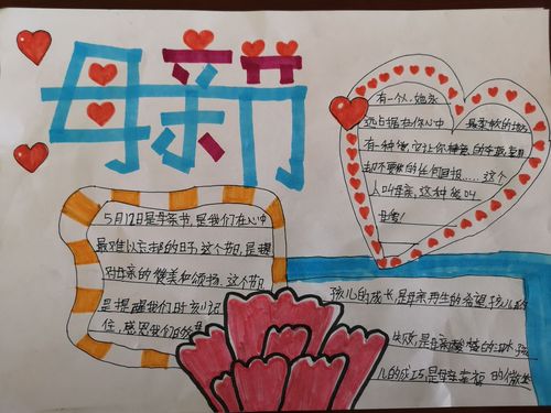 三四年级的同学们利用手抄报 在母亲节来临之际 表达对妈妈的爱.