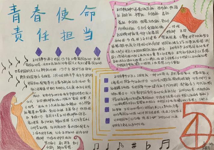 青春的使命与担当手抄报责任与担当手抄报