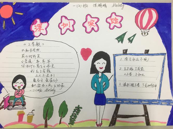 我是小学生手抄报 一 2 班