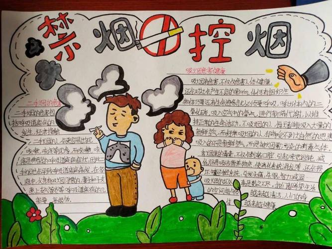 点赞2024年赣州市世界无烟日青少年控烟手抄报优秀作品展播