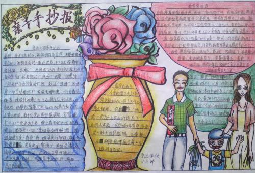 关于如何与父母沟通的手抄报 感恩父母的手抄报